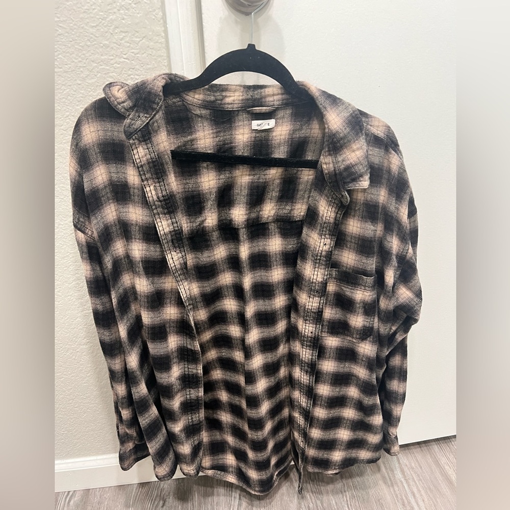 Plaid bottom up shirt